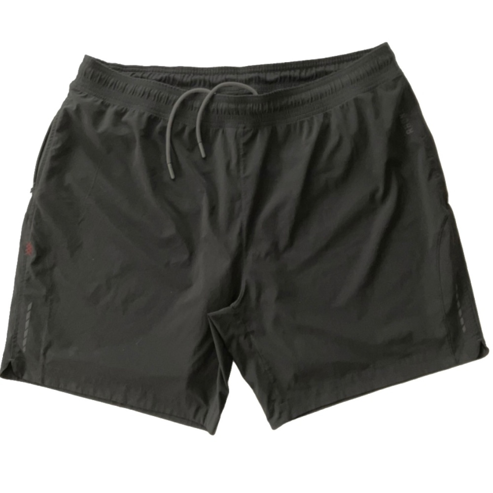 Mens 7" RHONE Black Training Short - Lined